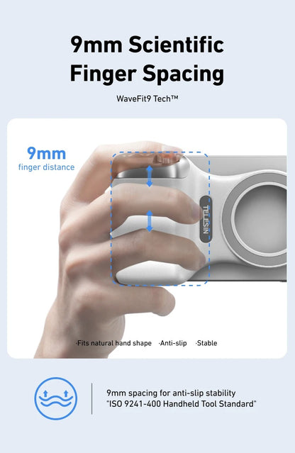 TELESIN Magnetic Camera Grip with Remote & Fill Light for Smartphones